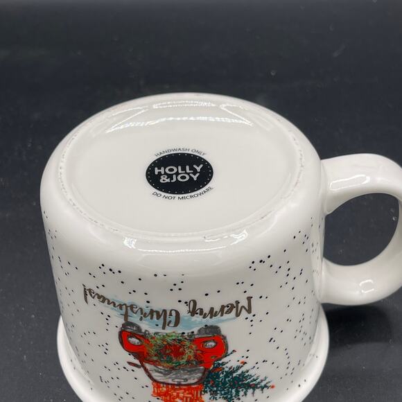 Holly & Jolly Merry Christmas Mug with Red Truck - Picture 7 of 9